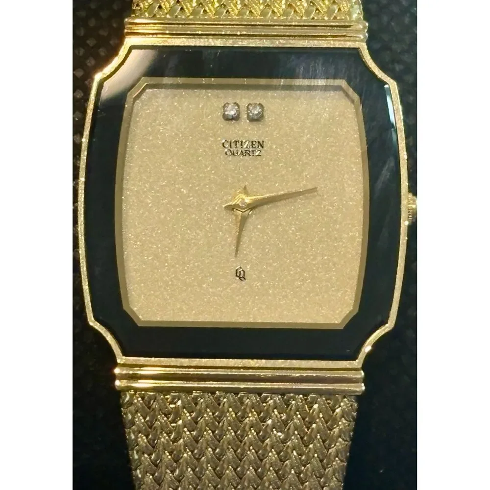 Vintage Citizen Quartz Dress Watch – Gold Tone Mesh (2820-261445) – New Battery!